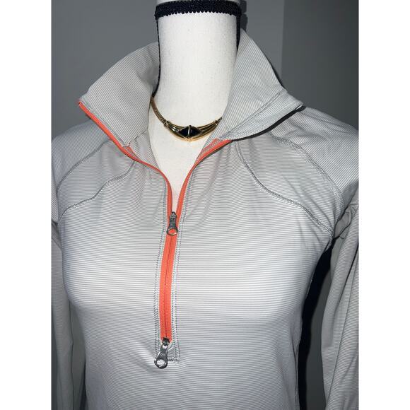 Lululemon Race With Grace 1/2 Zip Size 6 White Silver Spoon, Slim Fit Sale!!! - Picture 5 of 15